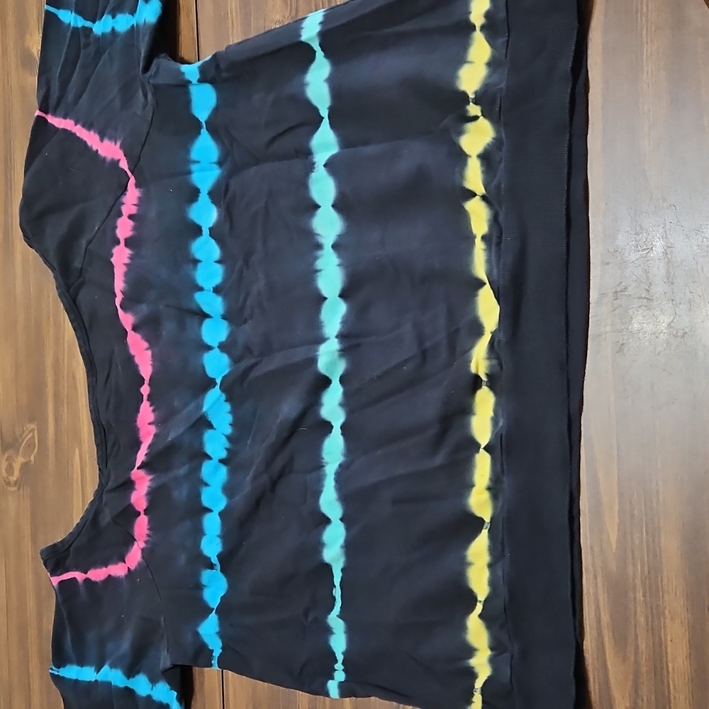 Torrid Multicolor Tie-Dye Off-Shoulder Top - Picture 5 of 6